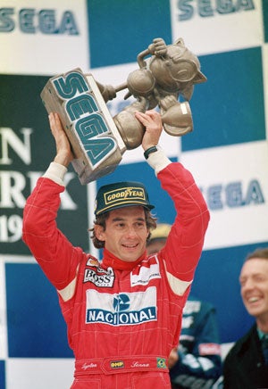 Senna wins at Donington in 1993