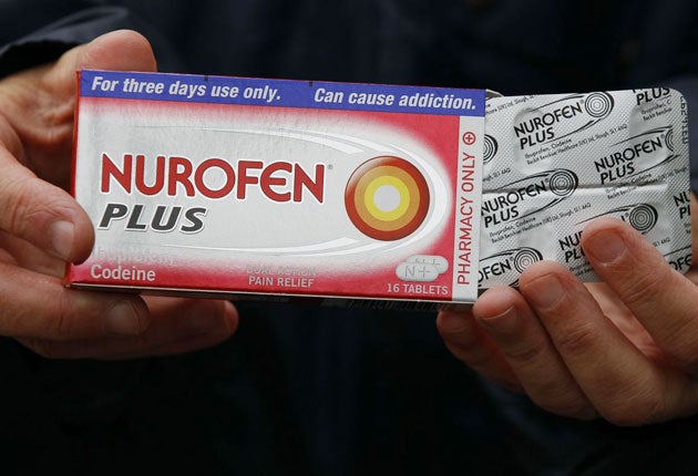 Britain's medicines regulator is warning some packages of Nurofen Plus could contain a drug often used to treat psychosis and schizophrenia.