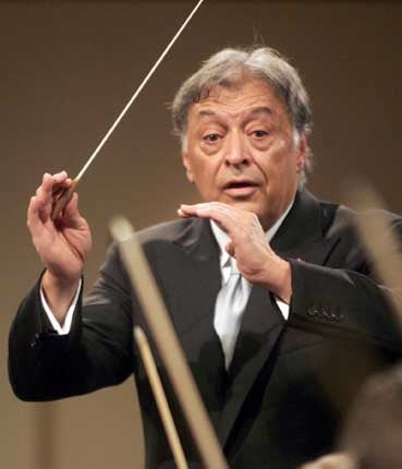 Zubin Mehta is pictured during a rehearsal for the new year's concert of the Wiener Philharmoniker