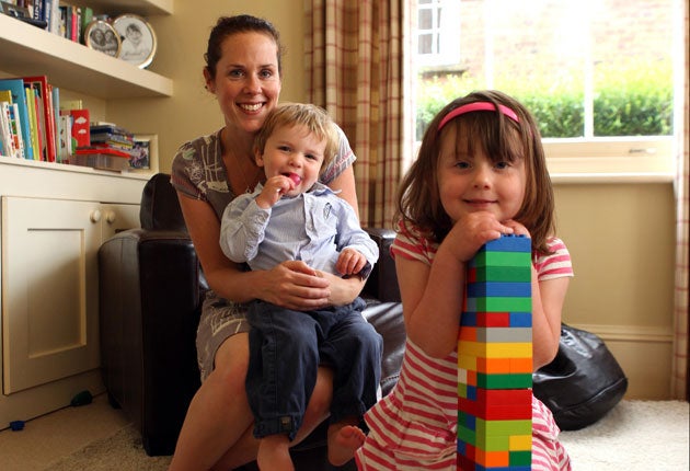 Family ties: Kate Hilpern with her children, Lucy and Sam