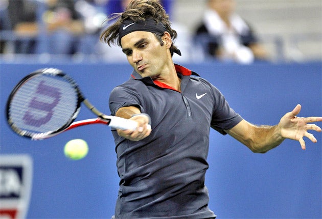 Roger Federer feels the courts have been slowed too much