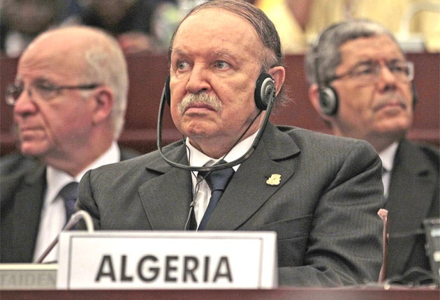 Algerian President Abdelaziz Bouteflika