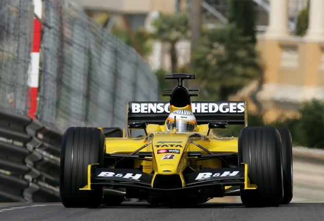 Jordan cars turned yellow when Benson & Hedges began sponsoring them in 1996