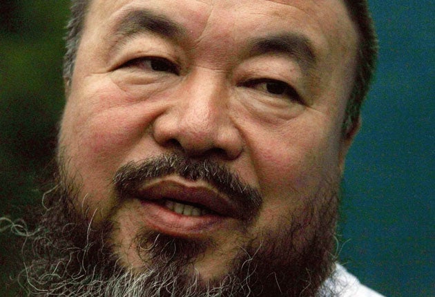 Ai Weiwei: The artist has been critical of large-scale redevelopment
in Beijing, and dismisses his own work on the Bird's Nest Olympic stadium