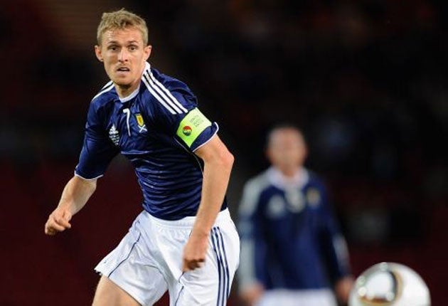 Scotland captain Darren Fletcher has given Craig Levein a timely lift
with his return to full fitness