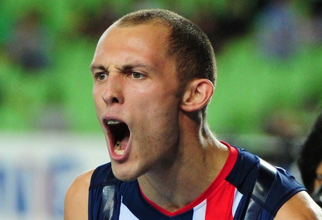 Gold medallist Dai Greene is a man of few words but, it seems, many tweets