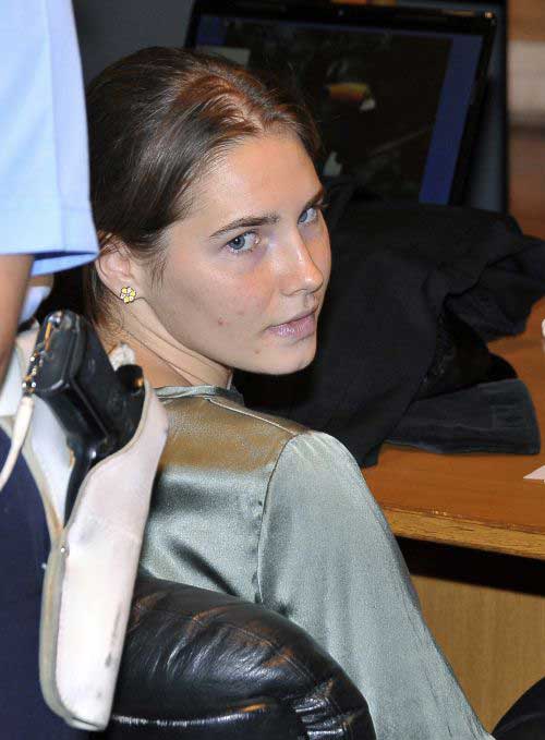 Amanda Knox at the hearing today