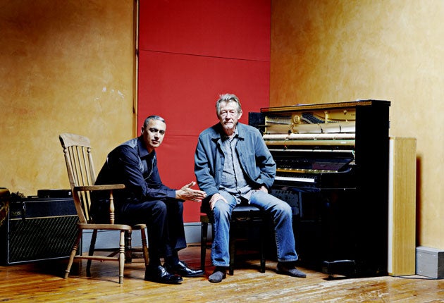 Sawney on Hurt: "The voice I had in my head was very Samuel Beckett, very Krapp's Last Tape. As it turned out, John has played Krapp on stage before, so it was evident he'd be perfect for the project, and he was."