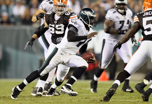 Quarterback Michael Vick is in fine form for the Philadelphia Eagles
