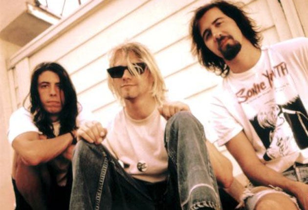 Gods of grunge: Dave Grohl, Kurt Cobain and Krist Novoselic