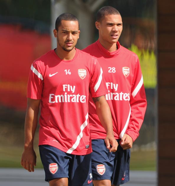 Gibbs (right) scored the equaliser against Shrewsbury