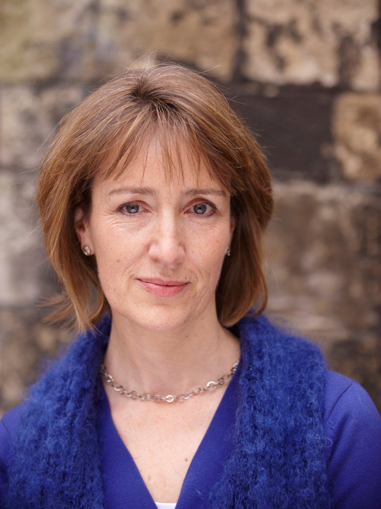 Francine Stock, Presenter on BBC Radio 4 at Christ Church College in Oxford for The Oxford Literary Festival. Credit Geraint Lewis