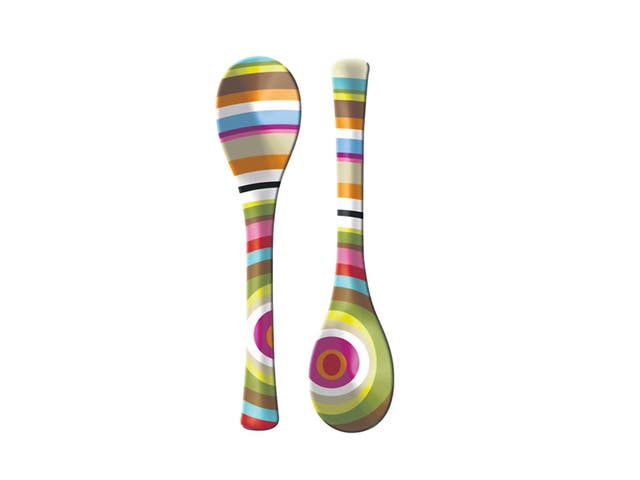 1. French Bull<br/>Bring your salad to life with these psychedelic servers. Shatterproof and dishwasher safe, they are available in a multi-coloured ring pattern or paisley design.<br/>£8, nellypepper.co.uk