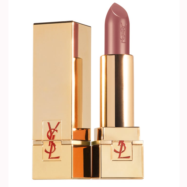 1. Rouge pur couture in 'Golden lustre'

£22.50, YSL, Selfridges.com

Inspired by the opulent shades of haute-couture dresses, Golden Lustre is a subtle pink with a high shine, thanks to a dash of glitter.