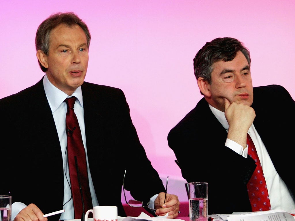 Biting lip: During the speech at a Labour Party Conference, Brown bit his lip 12 times - a serious case of social leakage