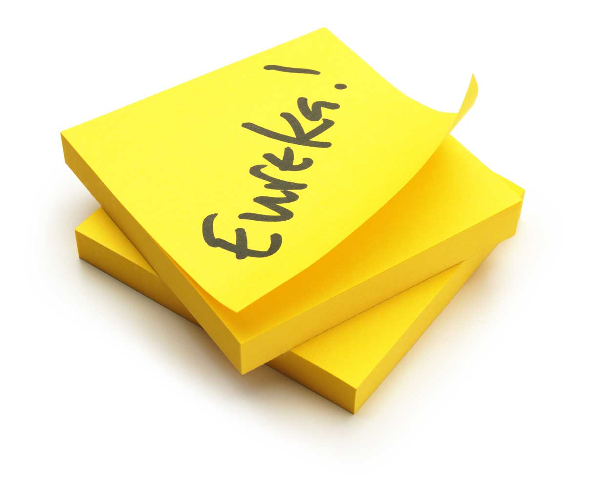 Arthur Fry, inventor of the Post-it note says: 'You can tell the innovators by their determination and stubbornness; we're all
addicted to the adrenaline rush you get with that moment of revelation.'