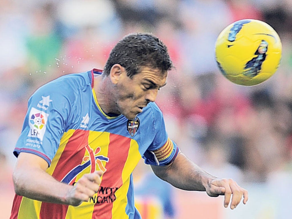 Levante captain Sergio Ballesteros was unable to keep his side top of La Liga