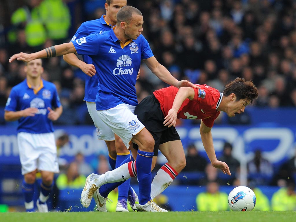 Park helped United defeat Everton 1-0 on Saturday