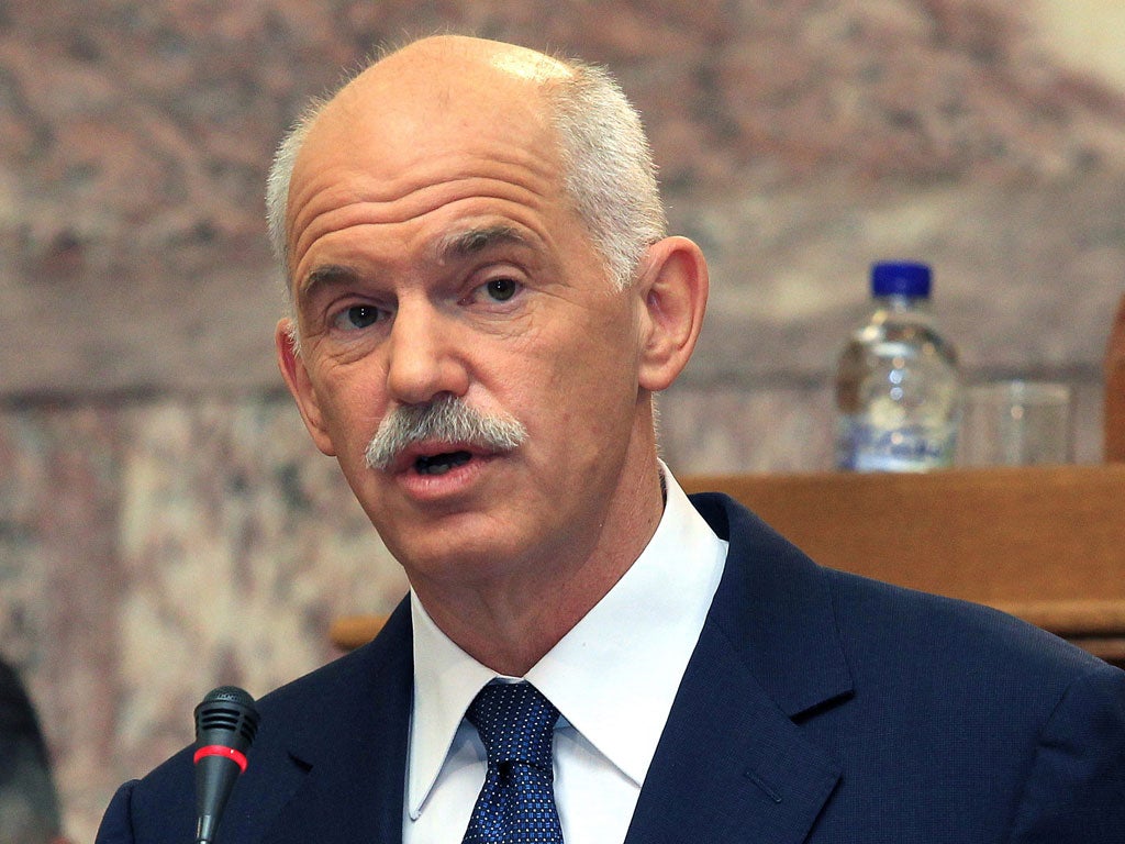 George Papandreou: The Greek PM says the people must make their own decision on the loan deal