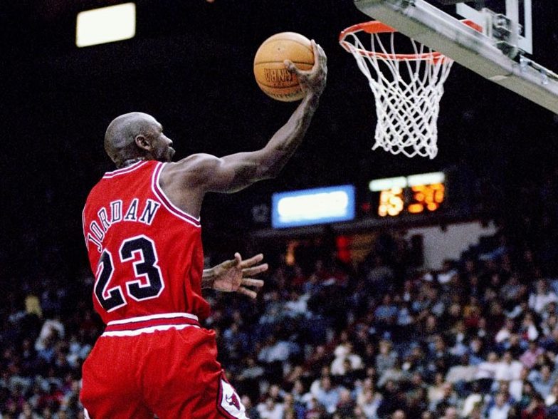 Michael Jordan during his brilliant spell with the Chicago Bulls