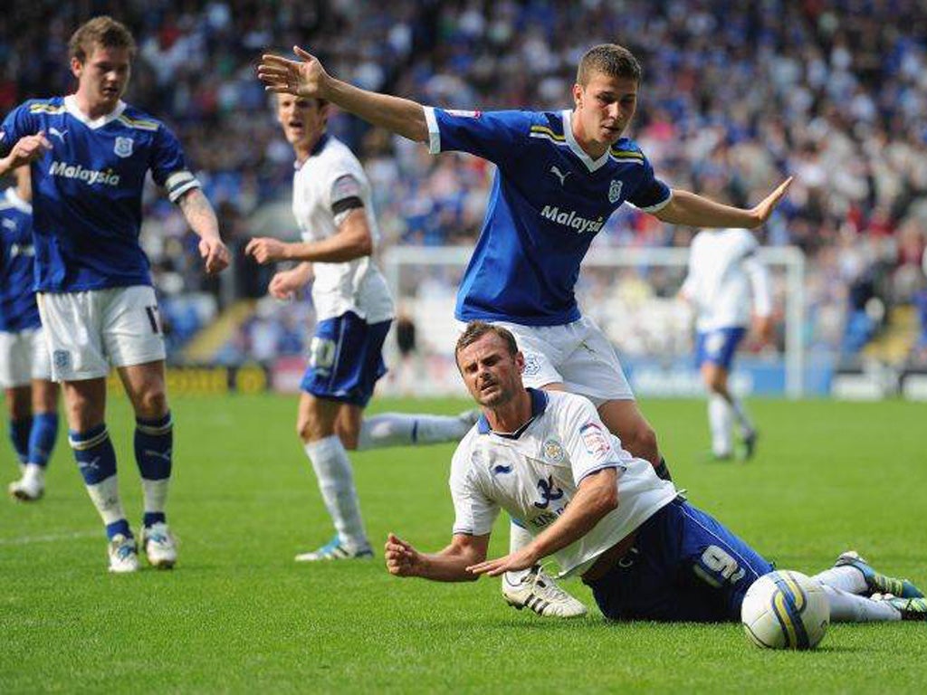 Slovak midfielder Filip Kiss opened the scoring for the Bluebirds at Pride Park last night