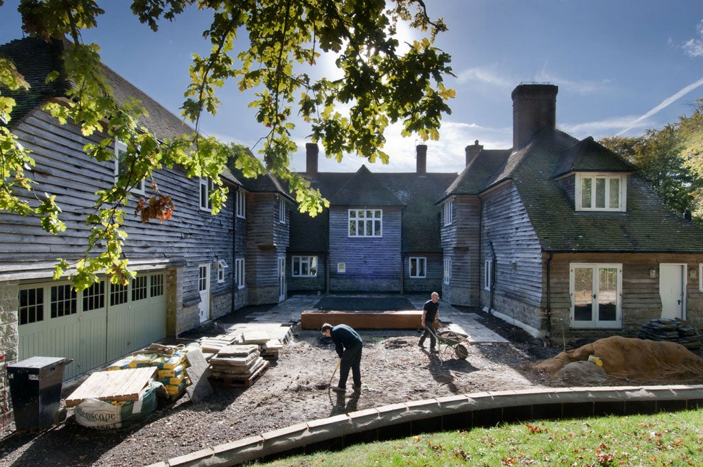 Work begins on the Ringers' courtyard garden