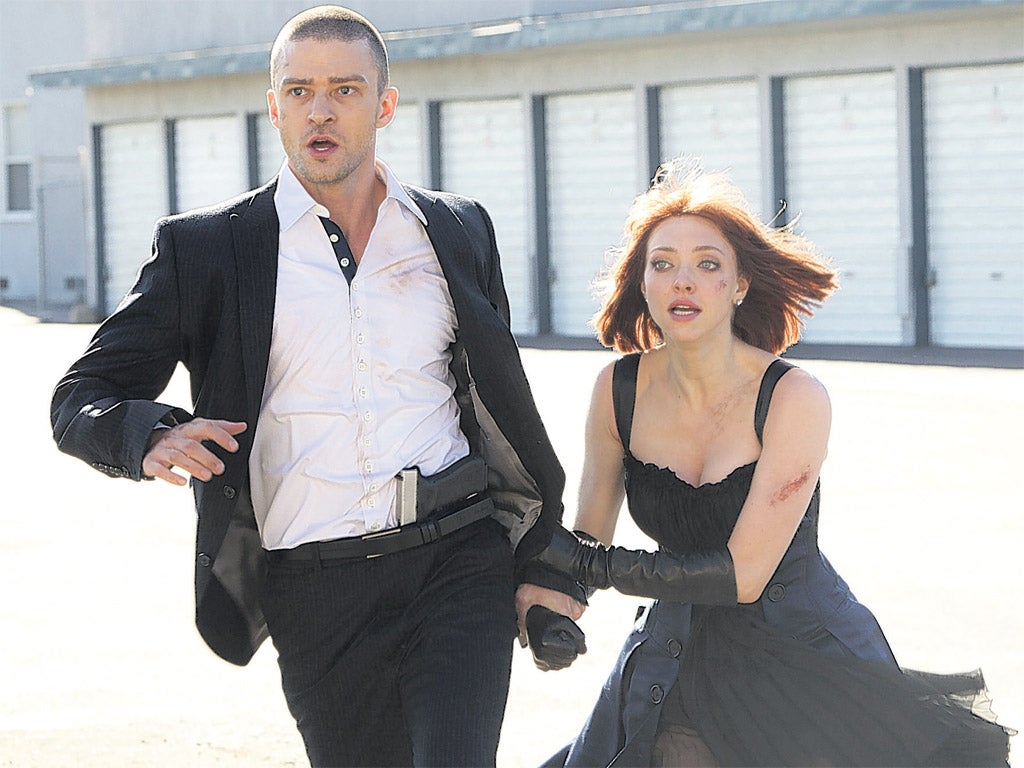 Final countdown: Justin Timberlake and Amanda Seyfried in the
sci-fi In Time