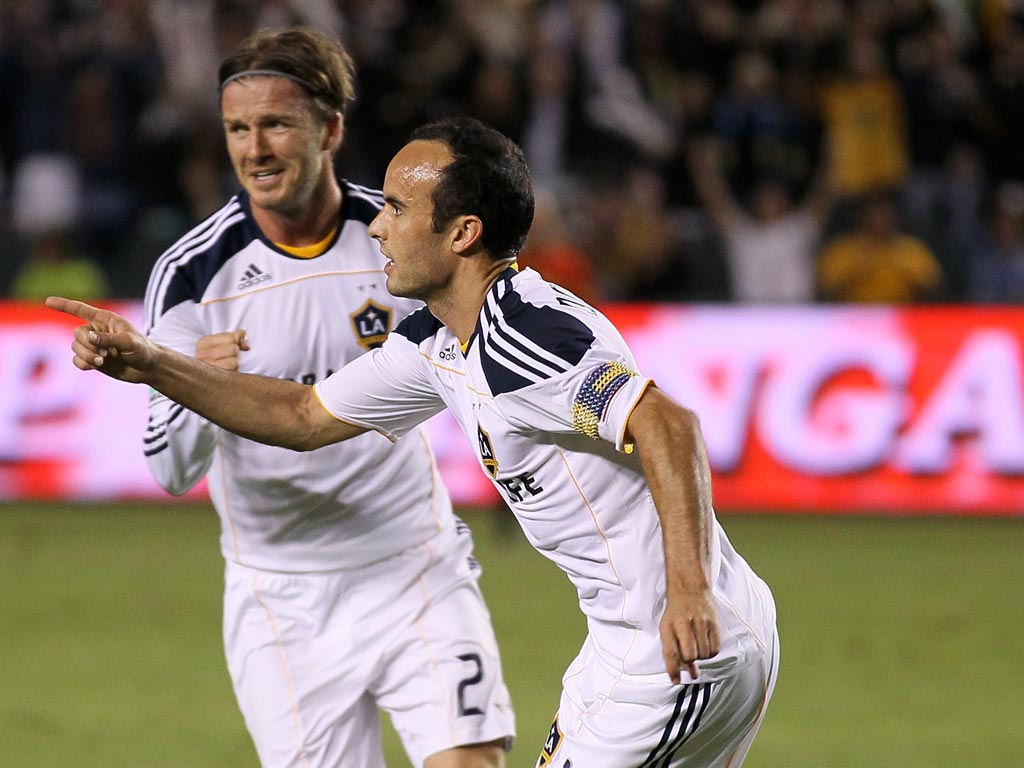 Beckham had a hand in both LA Galaxy goals