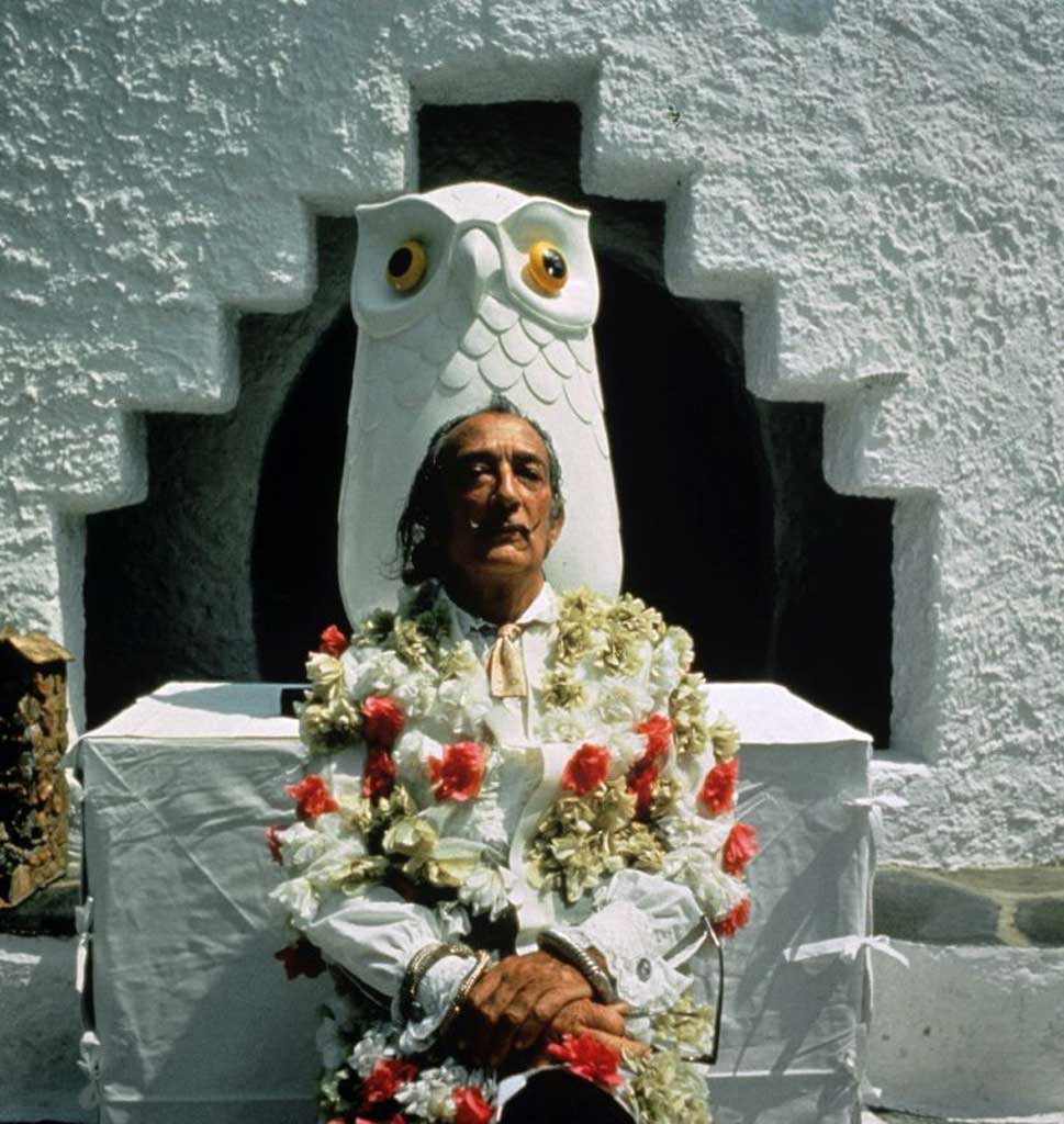Flower power: Salvador Dali in Cadaques in the 1970s