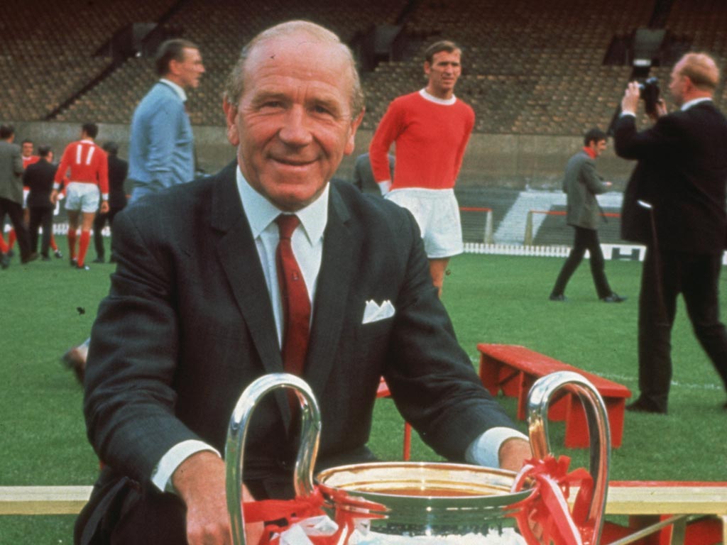 Sir Matt Busby (Manchester United 1945-69)
Sir Matt joined United after the war on 1 October 1945 and by the end of his second season had led them to the runners-up spot in the league. He followed this up in 1947, 1948, 1949 and 1951 before finally winning the league in 1952. He also won the FA Cup in 1948. He won the league in 1956 and 1957 and guided his side to the 1957 FA Cup final. His team were known during this period as the 'Busby Babes' because of the young age of his squad. On 6 February 1958 on the way home from a European Cup their plane crashed on the runway at Munich Airport leading to the deaths of seven players. Star player Duncan Edwards died two weeks later from injuries and two other players were never able to play football again. However Busby managed to successfully rebuild his team and guided them to an FA Cup win in 1963, as well as the league in 1965 and 1967. The biggest success of his career came on 29 May 1968 when the team won the European Cup for the first ever time. He retired as manager a year later however did come back briefly in December 1970 as caretaker.