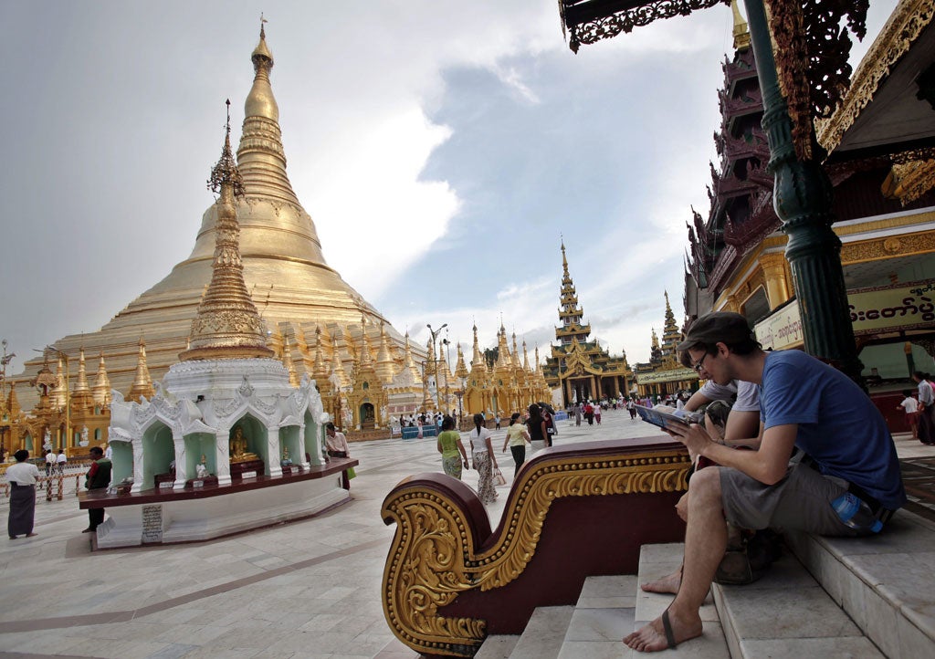 A pagoda in Rangoon, Burma: Travel insurance included in packaged current accounts can prove to be good value