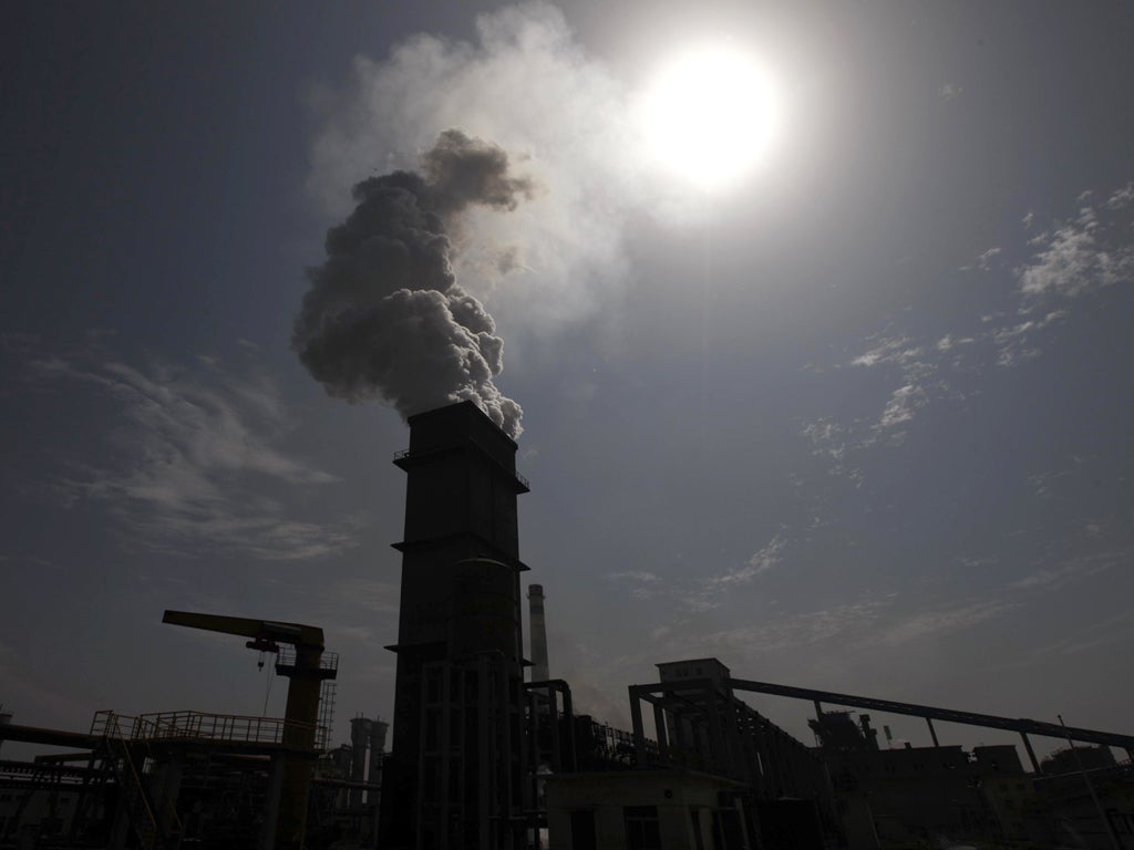 A coal fired power station in Huaibei, in east China's Anhui province