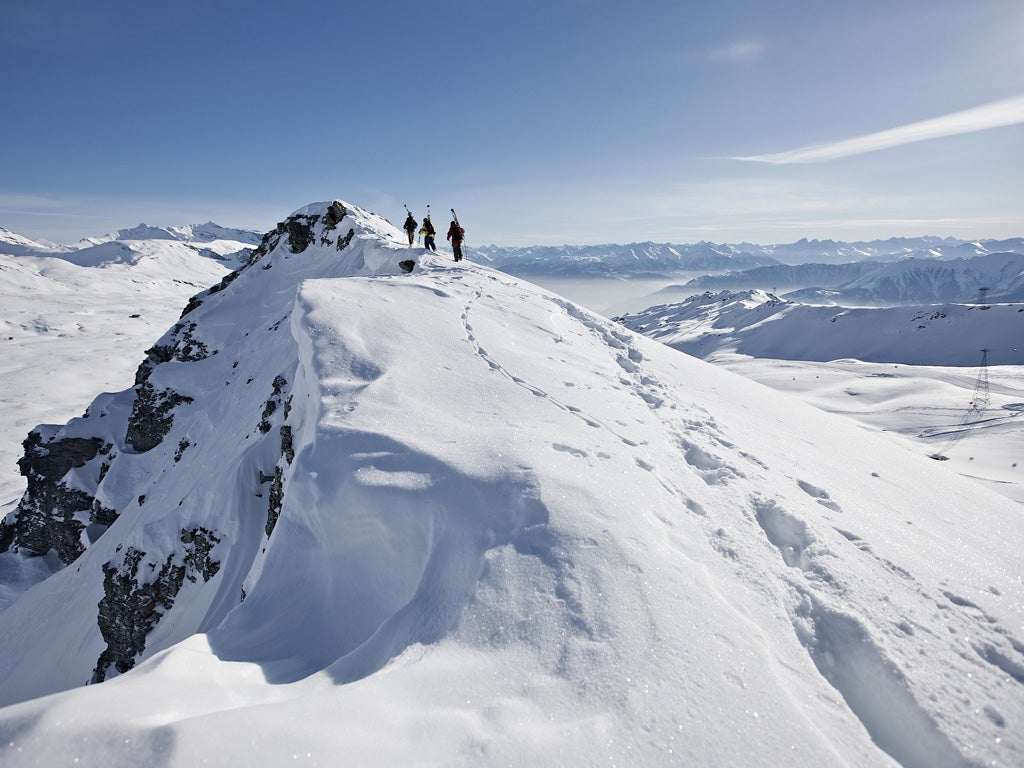 Laax in Switzerland is a favourite with freestylers