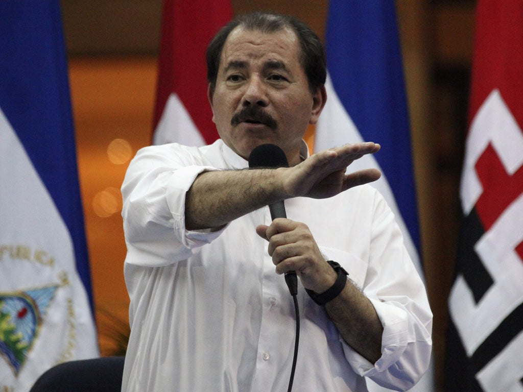 Daniel Ortega has denied he controls paramilitary groups which have been blamed for the killings.