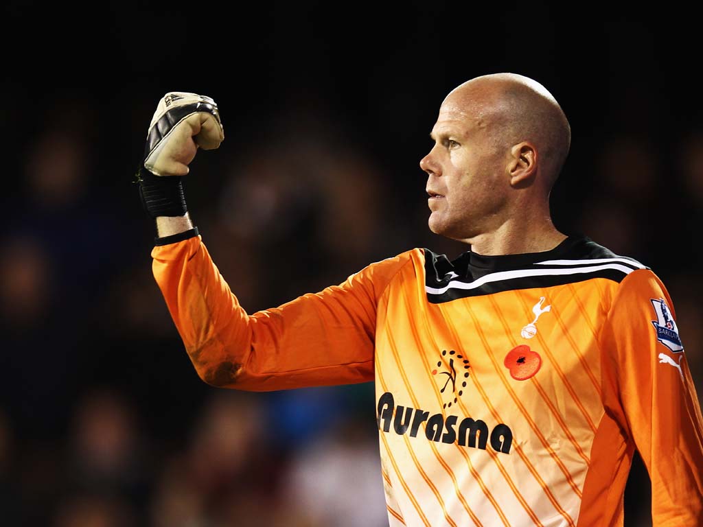 Brad Friedel faced 20 shots on target from Fulham