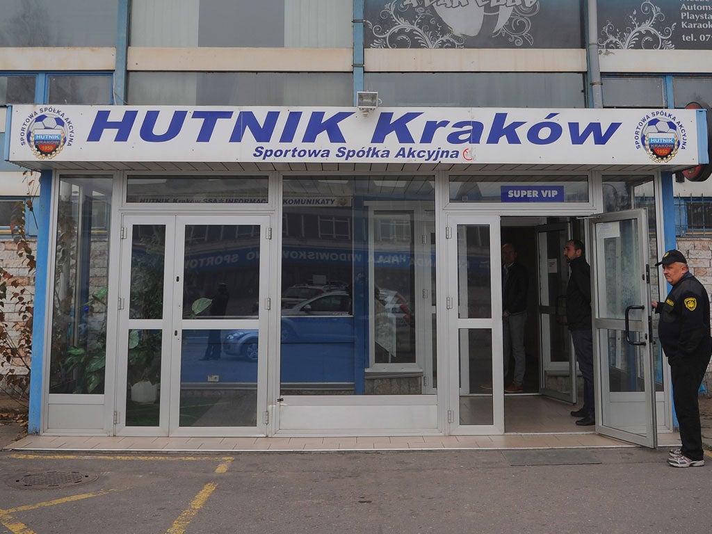 Hutnik Stadium,announced as the training stadium for the English team during the Euro 2012