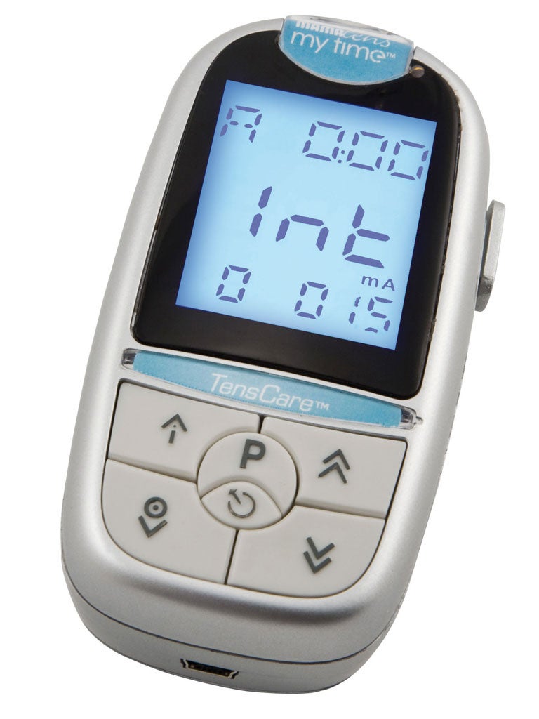 <p>1. Tenscare itouch Easy</p>
<p>£39, tenscare.co.uk</p>
<p>This easy-to-use Tens machine blocks pain messages to the brain and releases the body's own natural, pain-relieving endorphins.</p>