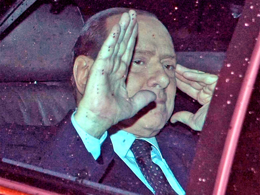 Italy's president assured investors today that Silvio Berlusconi will step down