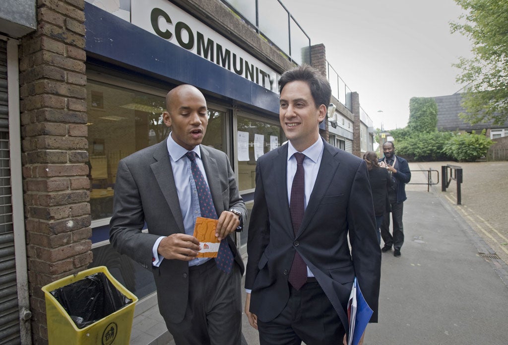 Umunna and Ed Miliband, with whom he is 'close'