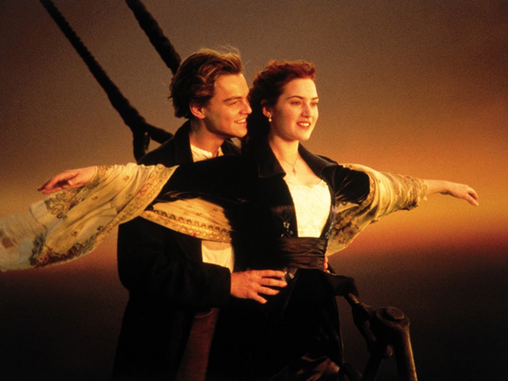 Leonardo DiCaprio and Kate Winslet in Titanic