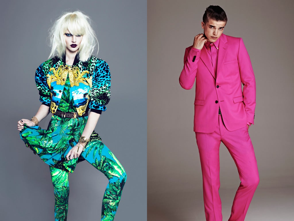 Designs from the Versace for H&M collection