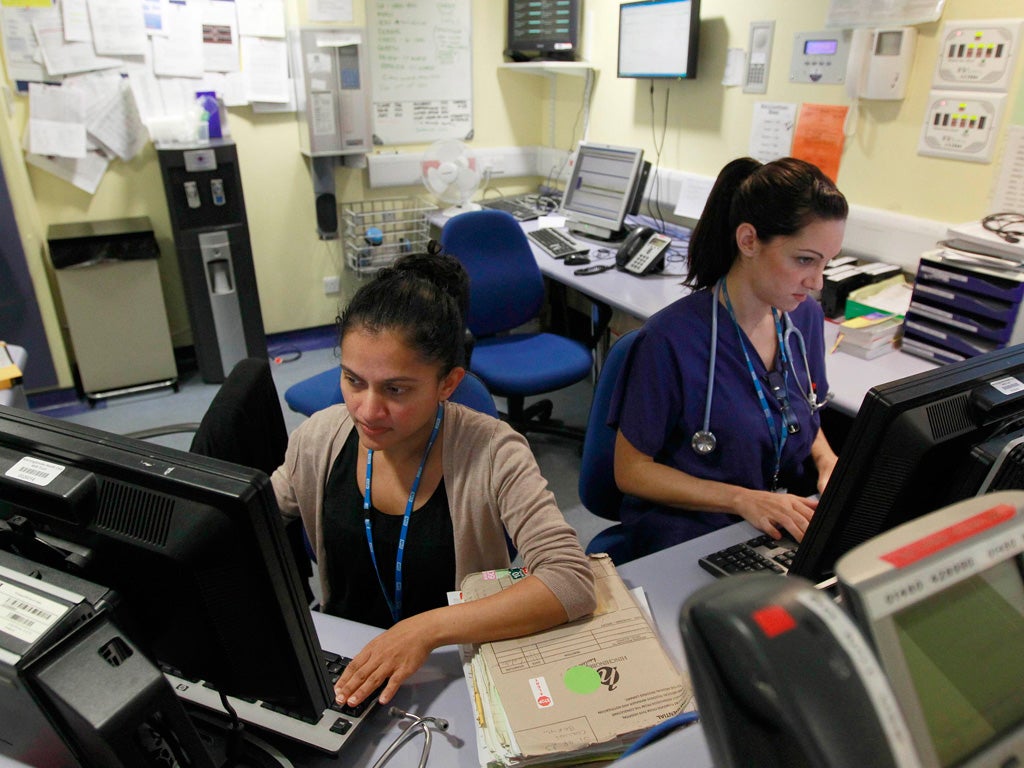 Doctors at Hinchingbrooke Hospital in Huntingdon, which provides NHS services to 161,000 people