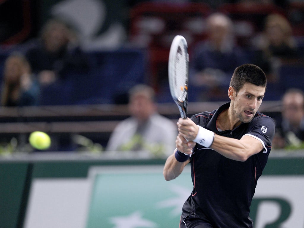 Djokovic saw off fellow Serbian Viktor Troicki 4-6 6-3 6-1