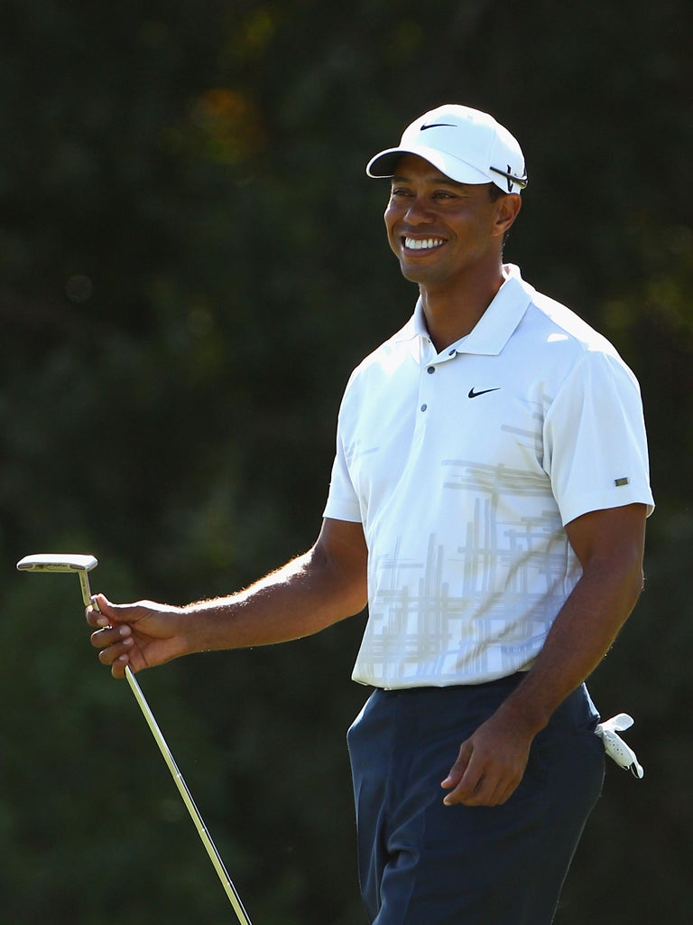Tiger Woods: The American former world No 1 showed hints of his
best form