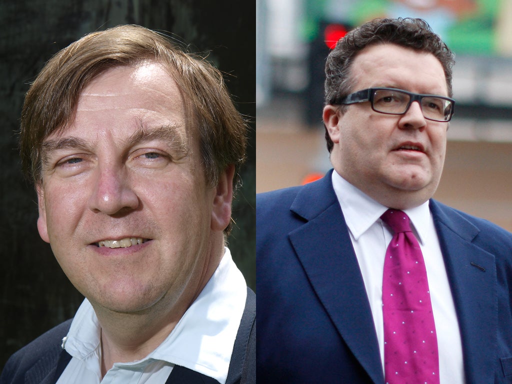 John Whittingdale (left) and Tom Watson (right) are two MPs on the hacking committee who are feeling divided