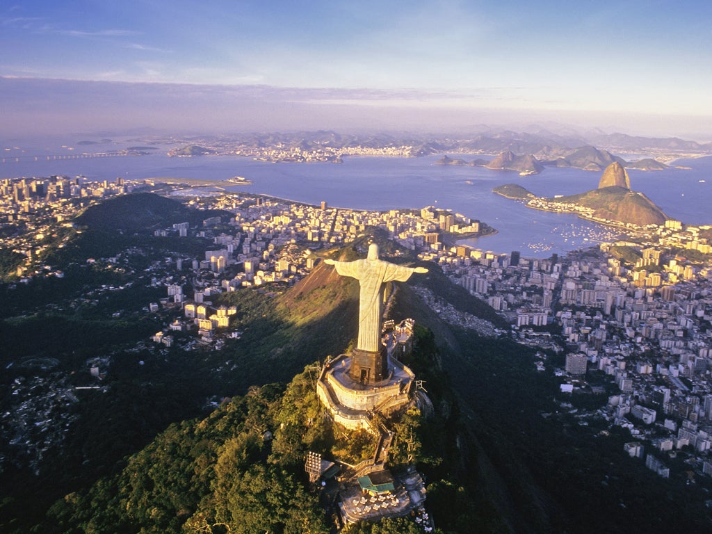 The iconic Christ the Redeemer overlooking the city