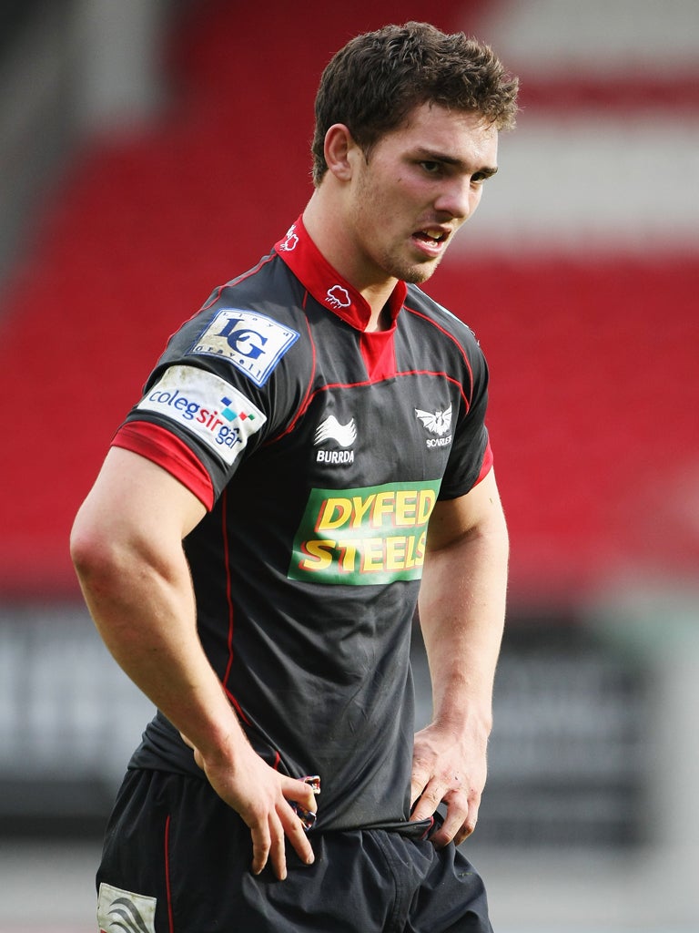 George North started his first Heineken Cup match yesterday