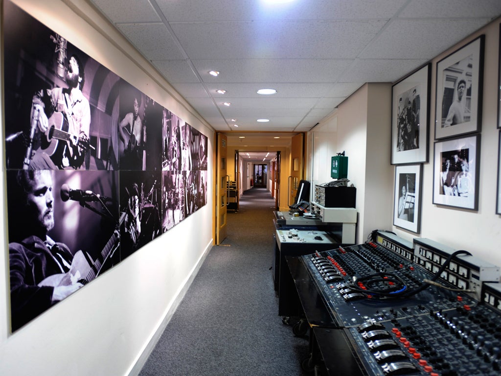 A mixing desk at Abbey Road Studios