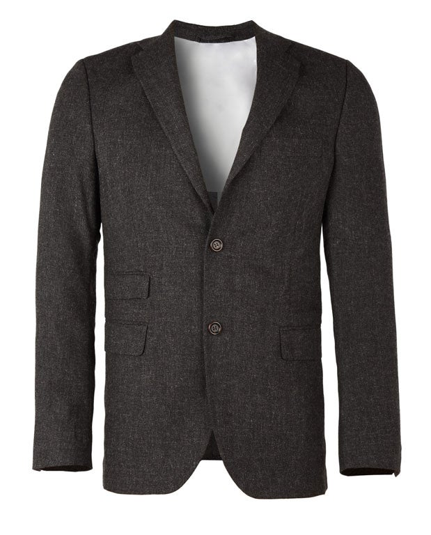 Grey soft structured wool blazer £270, Our Legacy, my-wardrobe.com