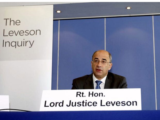 Lord Justice Leveson stressed today that the freedom of the press was 'fundamental' to the UK's democracy and way of life